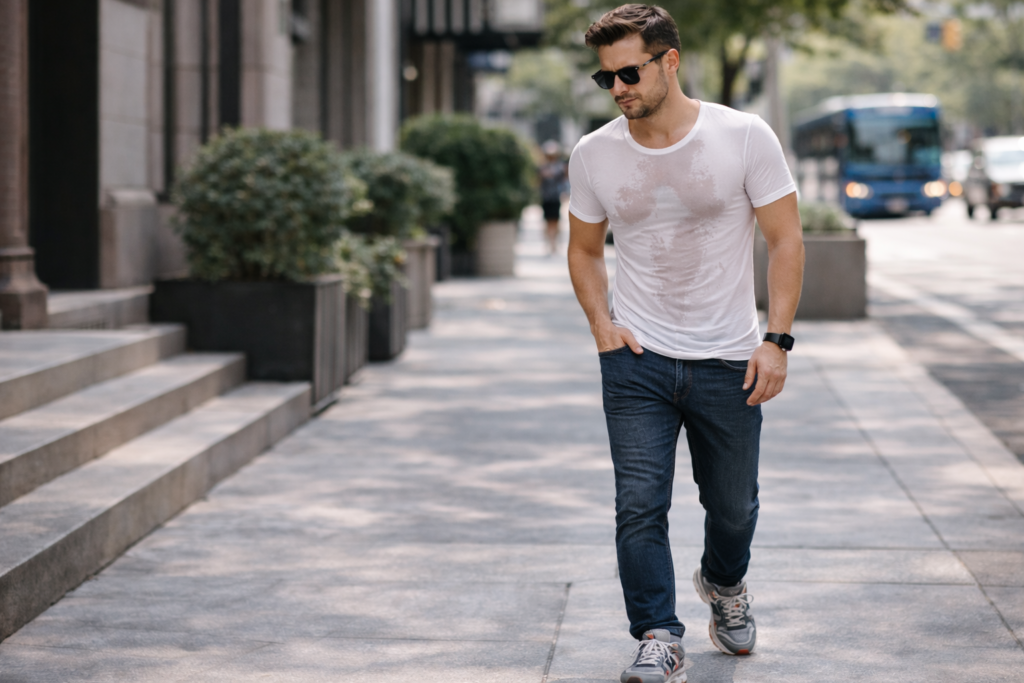 como não se vestir no calor